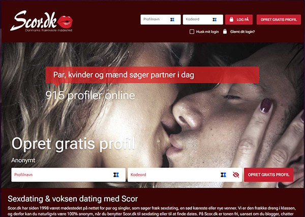 Scor.dk anmeldelse: Er Danmarks st�rste sexdating side prisen v�rd?